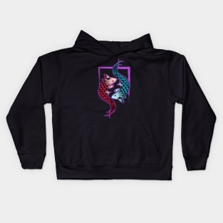 mexican axolotl Kids Hoodie